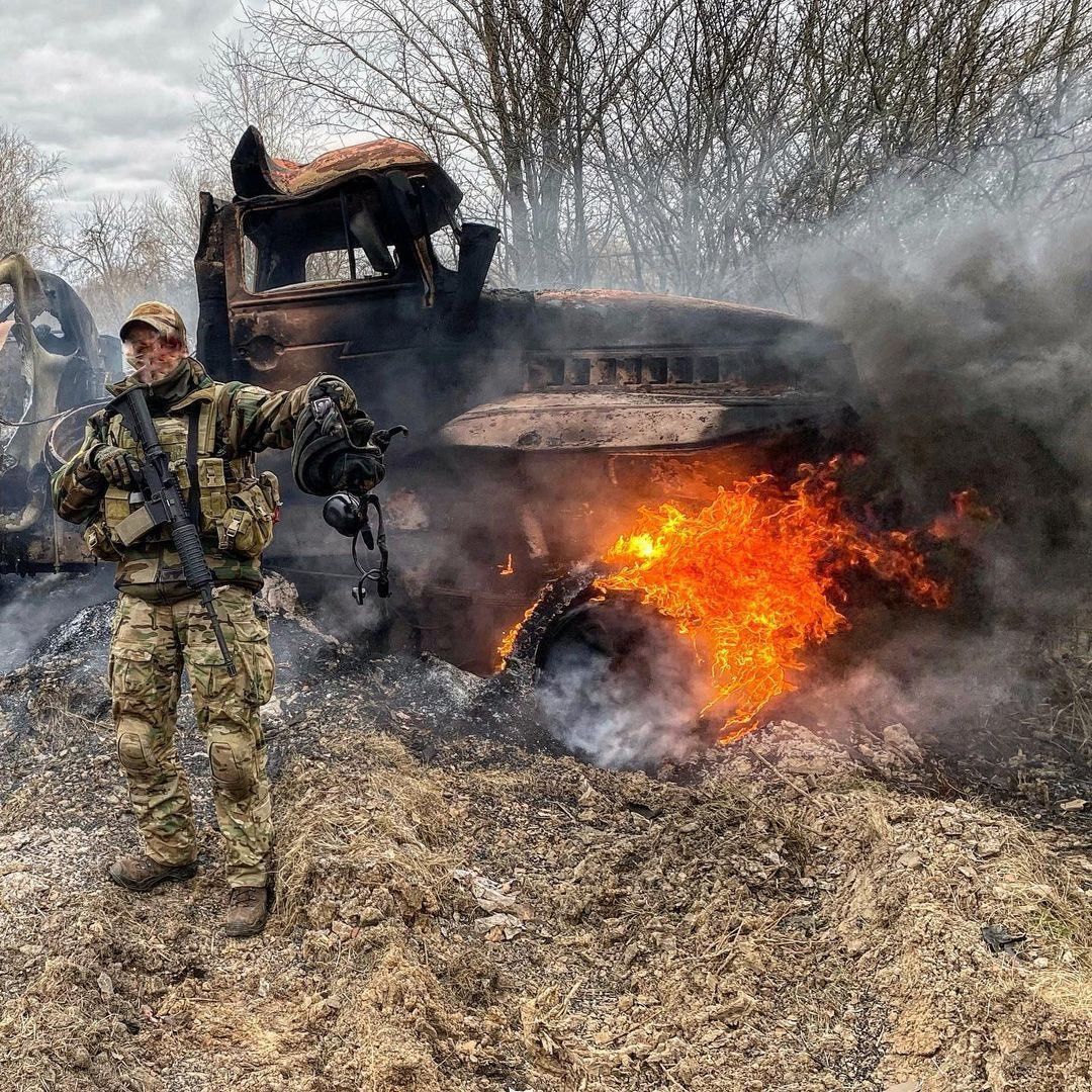 Фотографии боев на украине